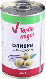 Оливки зеленые с анчоусом ТЧН! 300г ж/б