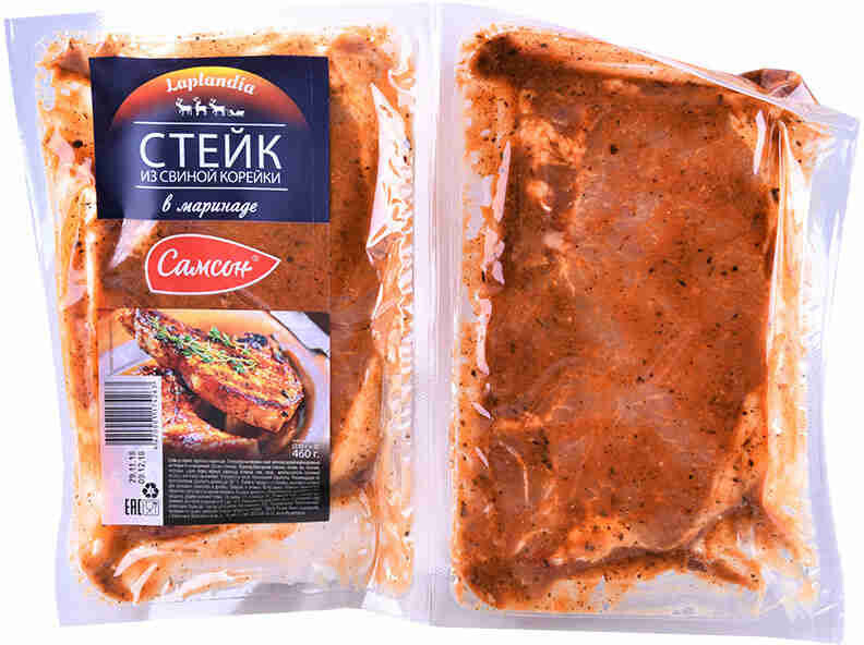 Стейк из свиной корейки в маринаде Самсон, 460г