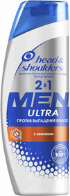 Шампунь-бальзам против перхоти и выпадения волос мужской HEAD&SHOULDERS Men Ultra 2в1, 400мл Румыния, 400 мл