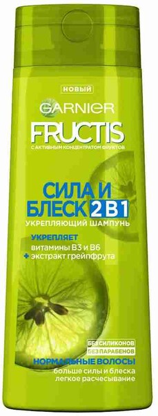 Шампунь д/волос Fructis 2в1 д/нормальныйх волос 400мл