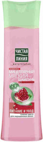 Шампунь мицеллярный для окрашенных волос ЧИСТАЯ ЛИНИЯ Питание и уход, 400мл Россия, 400 мл