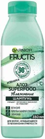 Шампунь для волос, нуждающихся в увлажнении и мягкости GARNIER Fructis Superfood Алоэ увлажнение, 350мл Италия, 350 мл