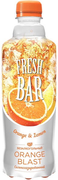 Газированный напиток Fresh Bar Orange Blast 0,48 л