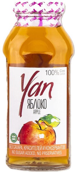 Сок Яблочный без сахара Yan