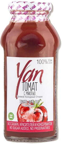 Сок томатный Yan 0.25 л.