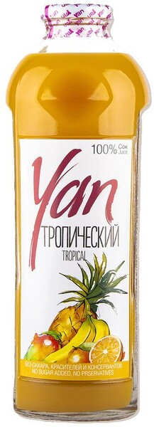 Сок тропический восстановленный Yan 930 мл., стекло