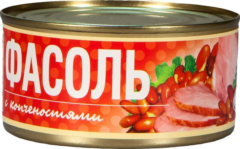 Фасоль Рузком с копченостями , 325 гр, ж/б