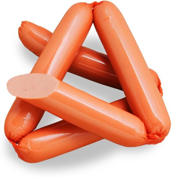 Сосиски мусульманские,Рузком Халяль, 1 кг., вакуумная упаковка