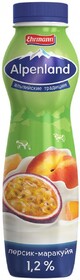 Напиток Alpenland йогуртный питьевой с персиком и маракуйей 1.2% 290 г