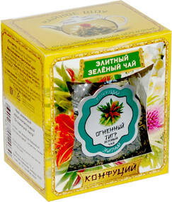 Чай Конфуций (миксы) Огненный тигр 72 гр. зеленый стекло (4)