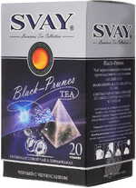 Чай Svay Black Prunes с кусочками чернослива черный в пирамидках