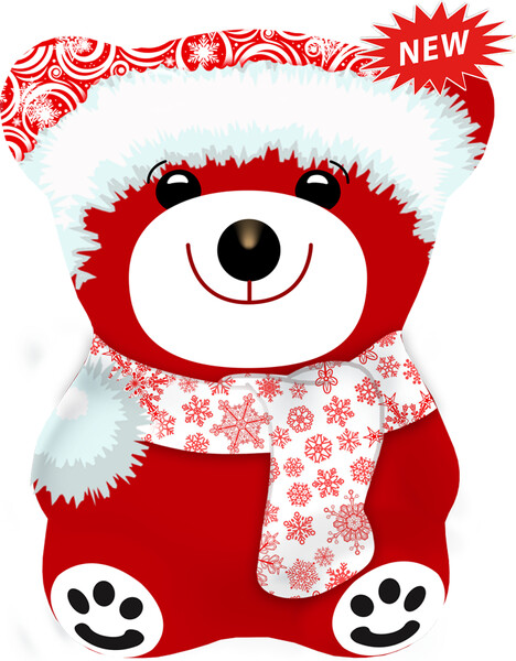 Чай Черный Дракон Мишка красный, 50 гр., жестяная банка