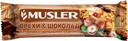 Батончик мюсли MUSLER Орешки с шоколадом, 30 г