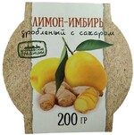 Лимон-имбирь Егорьевские традиции дробленый с сахаром 200г