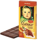 Шоколад Аленка КРАСНЫЙ ОКТЯБРЬ фундук, 90 г