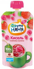 Кисель ФрутоНяня из ягод  клубника малина 130г