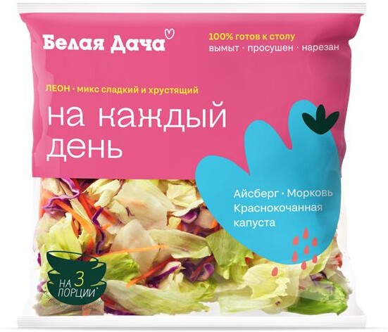 Салатный микс БЕЛАЯ ДАЧА На каждый день Леон, 180г