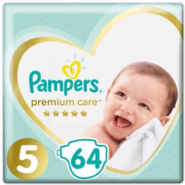 Подгузники Pampers Premium Care Junior 5 (11-16 кг, 64 штуки)