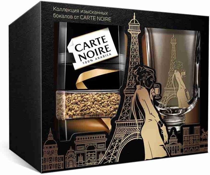 Кофе Carte Noire Original растворимый сублимированный 95 г + стакан для горячих напитков