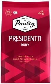 Кофе в зернах Paulig Presidentti Ruby 100% арабика 1 кг