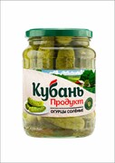 Бакалея Кубань продукт Огурцы соленые 680 гр., ст. (12)