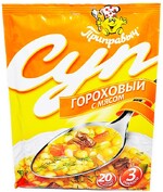 Суп быстрого приготовления Приправыч Гороховый с мясом, 60 гр., пластиковая упаковка