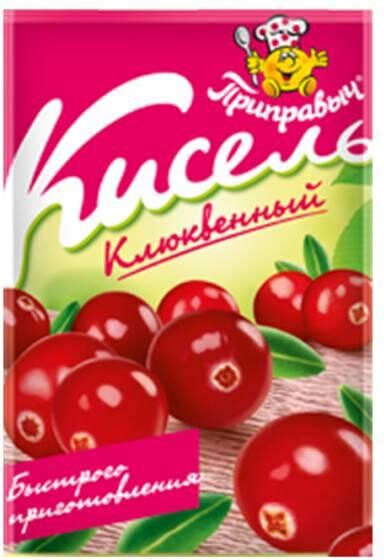Кисель клюквенный Приправыч 110 гр., бумажная упаковка