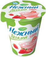 Йогуртный продукт Нежный Легкий с соком клубники 0,1% 320 г