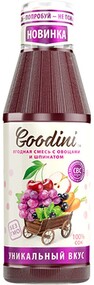 Сок Goodini Ягодная смесь с овощами и шпинатом 0,75 л