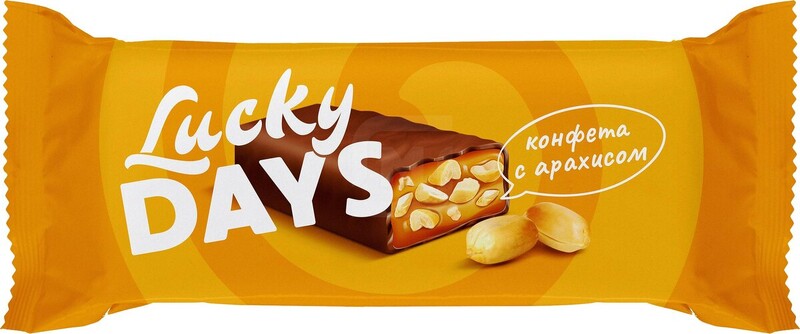 Lucky days Конфеты карамельная с арахис Кондитер Кубани