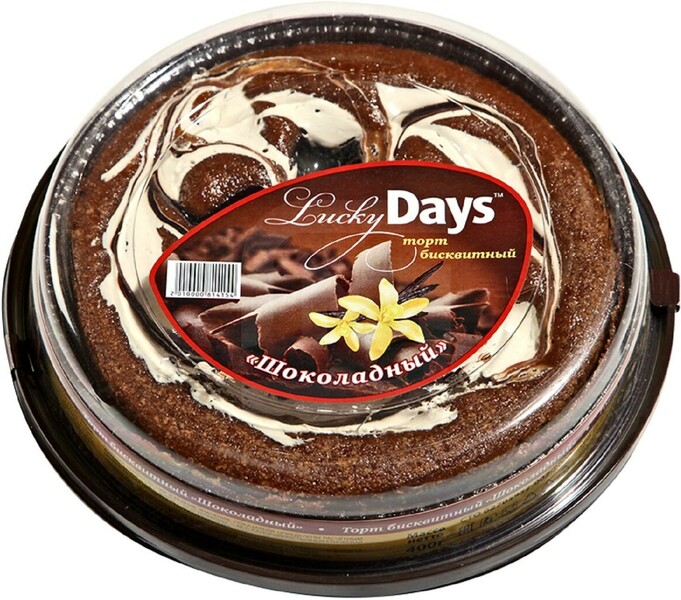 Lucky days Торт бисквитный шоколадный