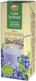 Коктейль молочный «Село зеленое» голубика 3,2%, 200 г