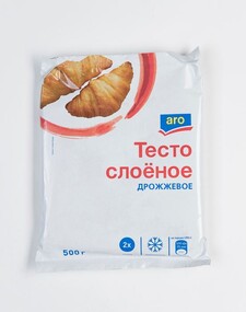 Тесто слоеное ARO дрожжевое, 500 г
