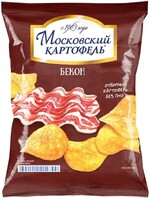 Чипсы Московский Картофель со вкусом бекона, 0.13кг