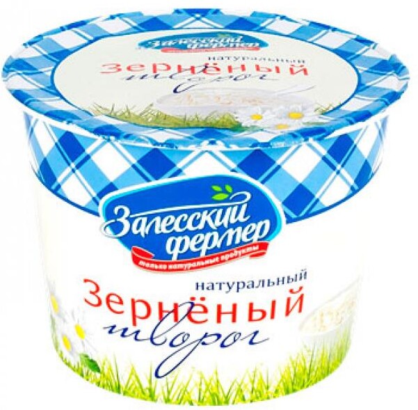 Творог зерненый «Залесский Фермер» фермерский 5%, 200 г