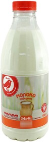 Молоко пастеризованное Auchan Красная Птица 3,4-4,6%, 930 мл