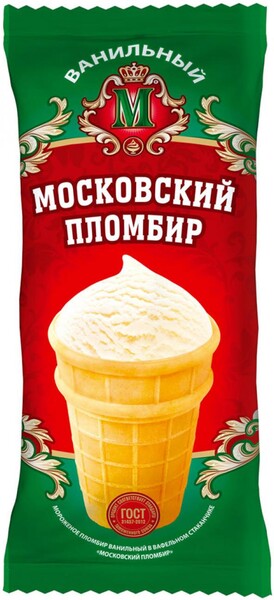 Мороженое «Московский» пломбир, 100 г