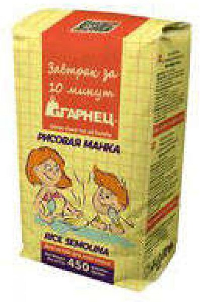 Манка рисовая Гарнец, 450 г