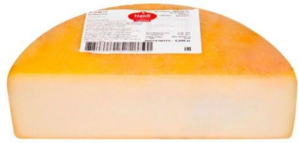 Сыр твердый Heidi Ле Пойя 57%, вес
