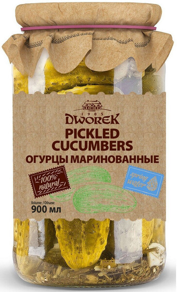 Огурцы Dworek маринованные 860г