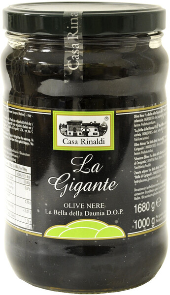 Маслины Casa Rinaldi гигантские Bella di Cerignola GGG DOP CR 1.68 кг