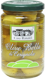 Оливки гигантские CASA RINALDI Bella di Cerignola c косточкой 290г