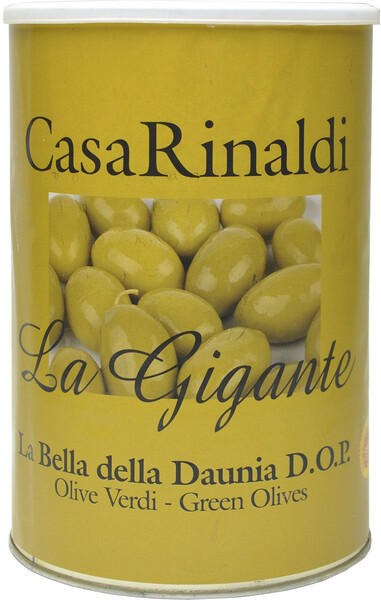 Оливки CASA RINALDI гигантские Bella di Cerignola GGG DOP  4,25кг
