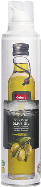 Масло оливковое Getuva Extra Virgin, нерафинированное, спрей, 250 мл